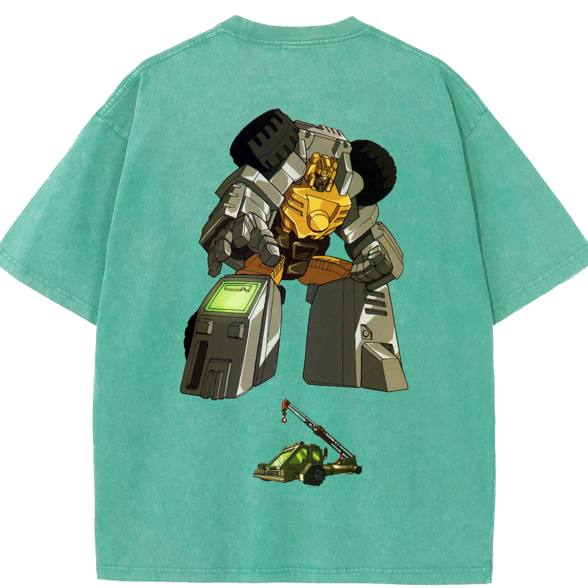 （画像用）  綿100% ヴィンテージ風 半袖Tシャツ（背面プリント）